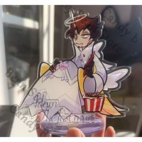 Anime Hazbin Hotel Adam Cosplay Acrylic Full Page Figure Stand Cartoon Standing Sign Indicative Board Stamp Card Adorn Gift