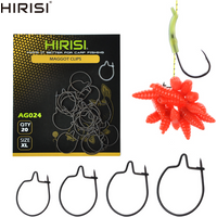 Hirisi 20Pcs Maggot Clips for Carp Fishing Secure Bait Hold Carp Fishing Durable to Use Tackle Accessories Carp Bait AG023