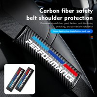 For BMW Carbon Fibe Car Seat Belt Pads Shoulder Cover Auto Accessories 1 3 4 5 6 7 Series M X1 X3 Performance Alpina G20 F20