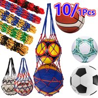 Basketball Net Bag Soccer Football Mesh Storage Sports Ball Holder Nylon Carry Bag Durable Single Ball Carrier 10/5/1 Packs
