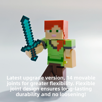Upgraded Edition 3D Printed Toy Figurine Alex Collectible Action Doll Moving Parts Static Model Gift for Teens