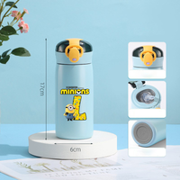 460ML Minionses Water Bottle Anime Figure Thermal Water Kettle Portable Large Capacity Portable Vacuum Flask Cup Birthday Gifts