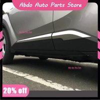 ABDO For Toyota CHR C-HR XA10 2018 2019 2020 2021 2022 ABS Chrome Door Body Side Skirt Accent Moulding Sticker Trim Accessories