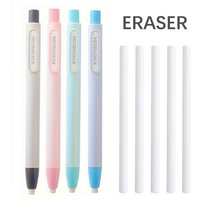 Creative Pen Shape Press Type Pencil Eraser Replaceable Core Sketching Painting Writing Erase Supplies Japanese Stationery