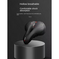 AliExpress Hollow Breathable Bicycle Saddle Men Women MTB Road Bike Saddle Shock Absorbing Comfortable Big Butt Bike Seat Safety Warning