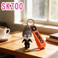 2026 Kpop skzoo cute cartoon car keychain figurines, bags, dolls, decorative figurines for boys and girls, idol accessories