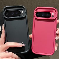 For Google Pixel 10 8 7 Pro 9A 8A 7A 10 9 Pro XL Soft TPU Case Shockproof Solid Color Silicone Phone Back Cover For Pixel 9 Pro