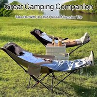 Outdoor Portable Camping Comfort Chair Folding Nap Beach Chair with Leg Support Lightweight Travel Folding Chair for Hiking