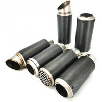 AliExpress NONE 51mm 60mm Universal Motorcycle Exhaust Pipe With DB Killer Muffler Carbon Fiber Motocross Racing Escape For Pit Bike BMW Kawasak