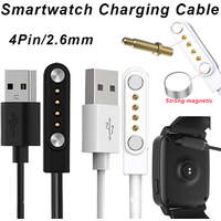 Universal Charging Cable 4 Pin Magnetic Cable Cord for Smart Watch GT88 GT68 KW08 KW18 KW88 KW98