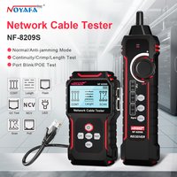 Lokalizator kabli sieciowych NOYAFA NF-8209S Tester długości kabli LAN Narzędzia sieciowe Wyświetlacz LCD Pomiar długości Mapowanie przewodów Tester kabli