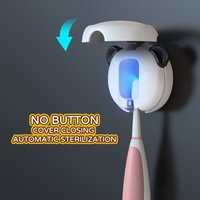 Wireless Smart UV Toothbrush Sterilizer Portable and Fashionable Electric Plastic Automatic Sterilizing Head Sanitizer Holders