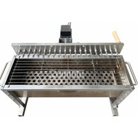 Automatic Flip Barbecue Stove Camping Rotating BBQ Machine Outdoor Churrasqueira Barbekü Mangal