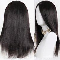24 inch Long Silk Base Full Lace Wig Human Hair Brazilian Remy Hair Transparent Lace Human Hair Wig Silk Top for Women Straight