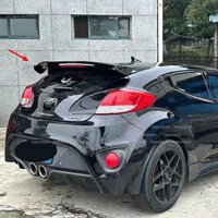 Rear Trunk Wing Spoiler For Hyundai Veloster Turbo 2012 - 2017 High Quality ABS Plastic Carbon Look Roof Wing Car Accessories