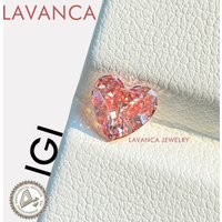 0.5-3.0carat Pink Heart Shape Lab Grown Diamond IGI Certified Vivid Pink Lab Diamonds CVD/HPHT Loose Diamond For Valentine Gift