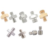 1/4 Inch Male To 1/4 3/8 Inch Male Camera Screw Mount Adapter Tripod Screw Adapter Thread For Camera Tripod Monopod Ring Light