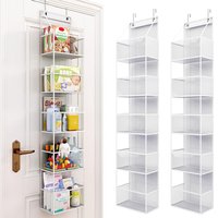 Hanging bag wall-mounted multi-layer dormitory storage multifunctional clothing toy storage hanging bag behind the door