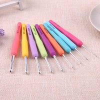 Crochet Hook Needles Soft Silicone DIY Crafts Sewing Weave Tools Multicolor for Household Female Sewing Supplies