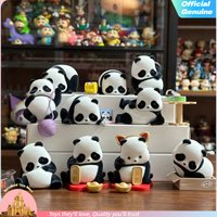 Authentic Panda Roll Pandas Are Also Cat Series Blind Box Ornaments Action Figures Lovely Animal Model Surprise Box Fubao