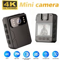 2K/4K/1080P Mini Digital Camera Police Recorder with HD IPS Screen HD Police Body Worn Camera, Wearable Portable Body Camera