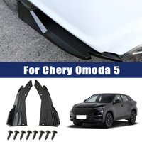 2pcs Car Rear Bumper Spoiler Lip Carbon Fiber Wing Trim Anti-crash Diffuser Side Skirt Wrap Angle Splitter For Chery Omoda 5