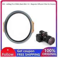 NiSi - JetMag Pro 67MAG Black Mist 1/4 - Magnetic Diffusion Filter for Dreamy, Soft Highlights and Reduced Contrast
