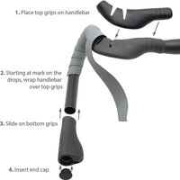 Cruise Control Drop Bar Grips for Road Bike Handlebars, fits All Drop Bar Handlebars for Road, Gravel and Fixie Bicycles image 4
