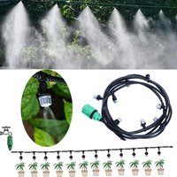 10M Outdoor Cooling Patio Misting System Fan Cooler Water Mist Gardenhouse Garden Patio Spray Hot Fogger Misting System Supplies
