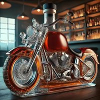 New Fun Decanter Motorcycle Whiskey Glass Unique Funny Vintage Creative Decanter for Wine Barware Dining Kitchen Restaurant