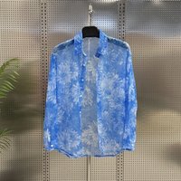 Autumn New Style Jacquard High-end Sun Protection Long-sleeved Shirt Men's Loose Casual Casual Style Thin Cardigan