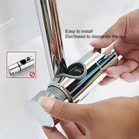 Shower Rail Slide Adjustable Hand Bracket for Slide Bar 18-25MM Diameter Polished Chrome Replacement Handheld Shower Head Holder