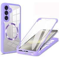 360 Full Protection Screen Protection Clear Case For Samsung Galaxy S24 S23 Ultra S22 Plus S21FE S23FE Car Mount Magnetic Cover