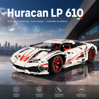 Klemmbausteine Technisches LP 610 Rennwagen-Bausteinset Sportfahrzeug Hypercar Supercar Montage-Bausteinmodell Auto-Fan Jungen Spielzeug Erwachsene Kinder DIY Geschenk 1696 Teile