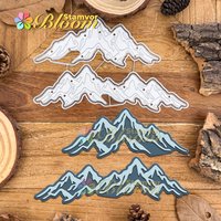 Original Lovely Layers Moutains Nature Metal Cutting Dies Scrapbooking Decorative Embossing