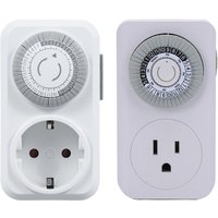 AliExpress NONE Germany US UK Plug Mechanical Timer Socket 24-Hour Cycle Automatic Switch Electrical Outlet Need Timed Lights, Fans, Fish Tanks