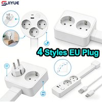Eu Electrical Wall Plug Rotates Electrical Outlet Extender Adjustable Length Power Outlets Extender Power Socket For Nightstand