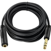 Bochara 1/4'' TRS 6.35mm Stereo Male to Female Extension Cable Dual Shielded 1.8m 3m 4.5m 6m
