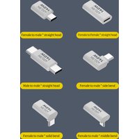New PD140W USB C Female to Male Adapter PD 3.1 Thunderbolt 40 Gbps Data Transfer 8K@60Hz Extension Connector for MacBook Pro/Air