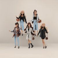 The New Hot-selling 30cm Doll Clothes 11-inch Bobby Doll Autumn and Winter European and American Fashion Suit Design Jacket