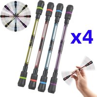 1/2/4/5Pcs Creative Spinning Pen Hand Spinner Toy Release Pressure Student Child Stationary Plastic Rotating Writing Pens 0.5mm