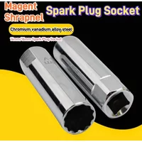 Universal spark plug socket spark plug wrench magnetic Shrapnel plug disassembly automatic repair tool12/14/16mm