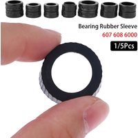 1/5Pcs 607 608 6000 Bearing Rubber Sleeve Electric Drill Rotor Angle Grinder Bearing Accessories Height 8.6-10.8mm