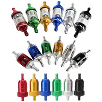 AliExpress NONE 8mm CNC Aluminum Motorcycle Petrol Filter Gas Fuel Oil Filter for ATV Quad Dirt PitBike Pocket Bike Buggy Quad Go Kart Universal