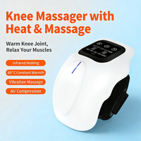 Wireless Electric Knee Massager with Heating Warm Relaxation for Knee Shoulder Elbow Portable Adjustable Vibration Massage