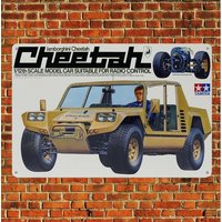 Metal Poster Vintage Rc Car Tin Sign Plaque Tamiya Cheetah Boxart
