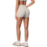 Women High Waist Sports Yoga Shorts Slim Fit Butt Lift Fitness Cycling Shirts Running Sports Shorts Female Workout Short Tights