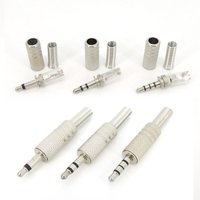 2Pole 3Pole 4Pole Metal 3.5mm Male jack Plug Mono Stereo Audio Solder Cable Connector 3.5 earphone Headphone Repair Adapter q1