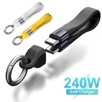 USB 4 Cable Portable Keychain PD 240W USB C Charging Cable 40Gbps Data Transfer Cable 8K 60Hz Video Display For iPhone Laptop PC
