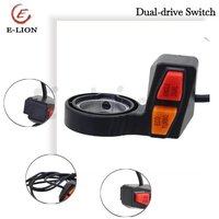 Electric scooter single/dual motor conversion switch dual drive switch